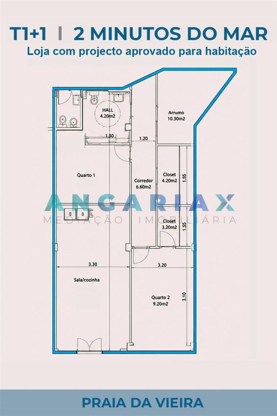 Apartamento T1 para Venda em Vieira de Leiria Planta 1