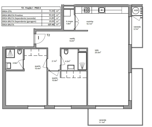 Apartamento T2 para Venda em Eiras e São Paulo de Frades Foto 7