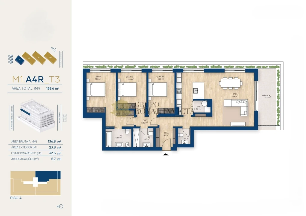 Apartamento T0 para Venda em Canidelo Foto 30