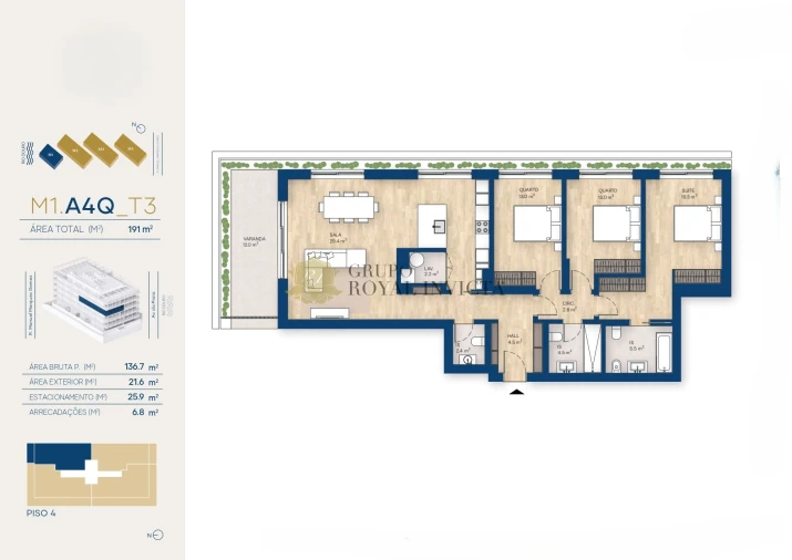 Apartamento T0 para Venda em Canidelo Foto 29
