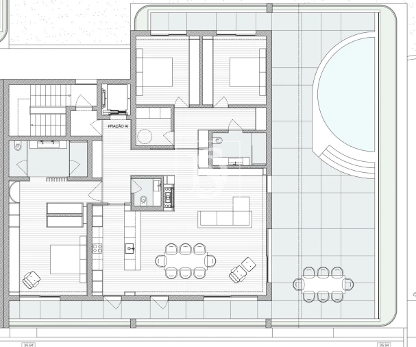 Apartamento T3 para Venda em Bougado (São Martinho e Santiago) Planta 1