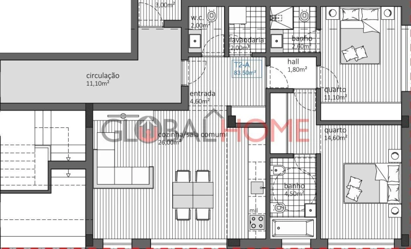 Apartamento T2 para Venda em Baguim do Monte (Rio Tinto) Foto 9