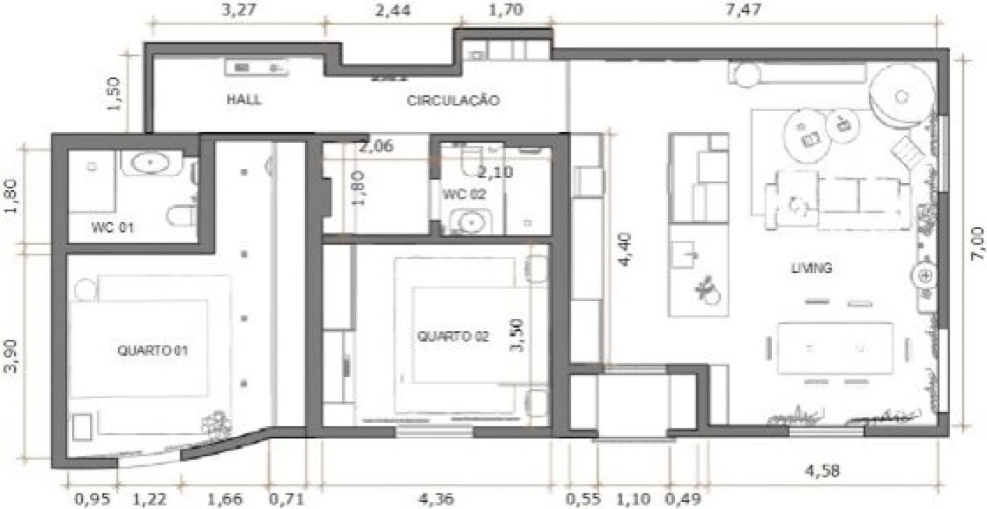Apartamento T2 para Venda em Estômbar e Parchal Foto 45