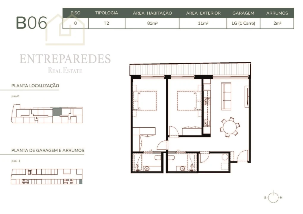 Apartamento T2 para Venda em São Felix da Marinha Foto 18
