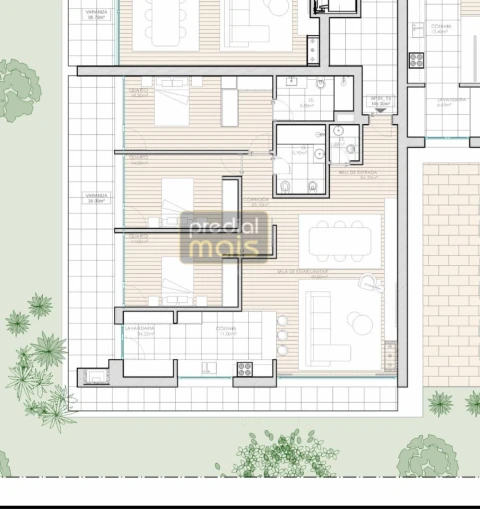 Apartamento T3 para Venda em Golães