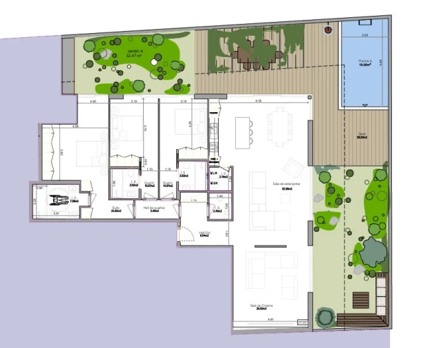 Apartamento T3 para Venda em Lordelo do Ouro e Massarelos Planta 1