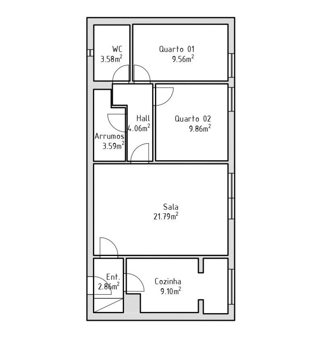 Apartamento T2 para Venda em Ramalde Foto 35