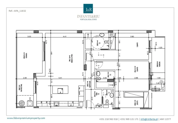 Apartamento T2 para Venda em Montijo e Afonsoeiro Planta 1