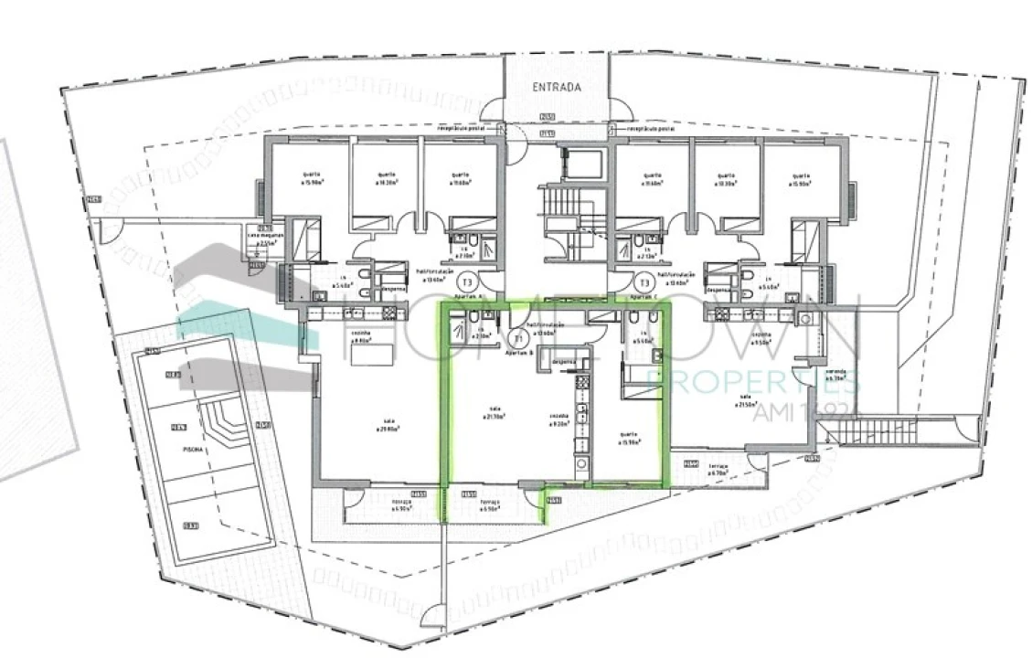 Apartamento T1 para Venda em Quarteira Foto 27