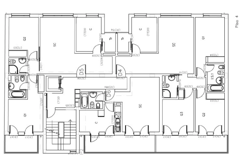 Apartamento T3 para Venda em Sé Nova, Santa Cruz, Almedina e São Bartolomeu Planta 4