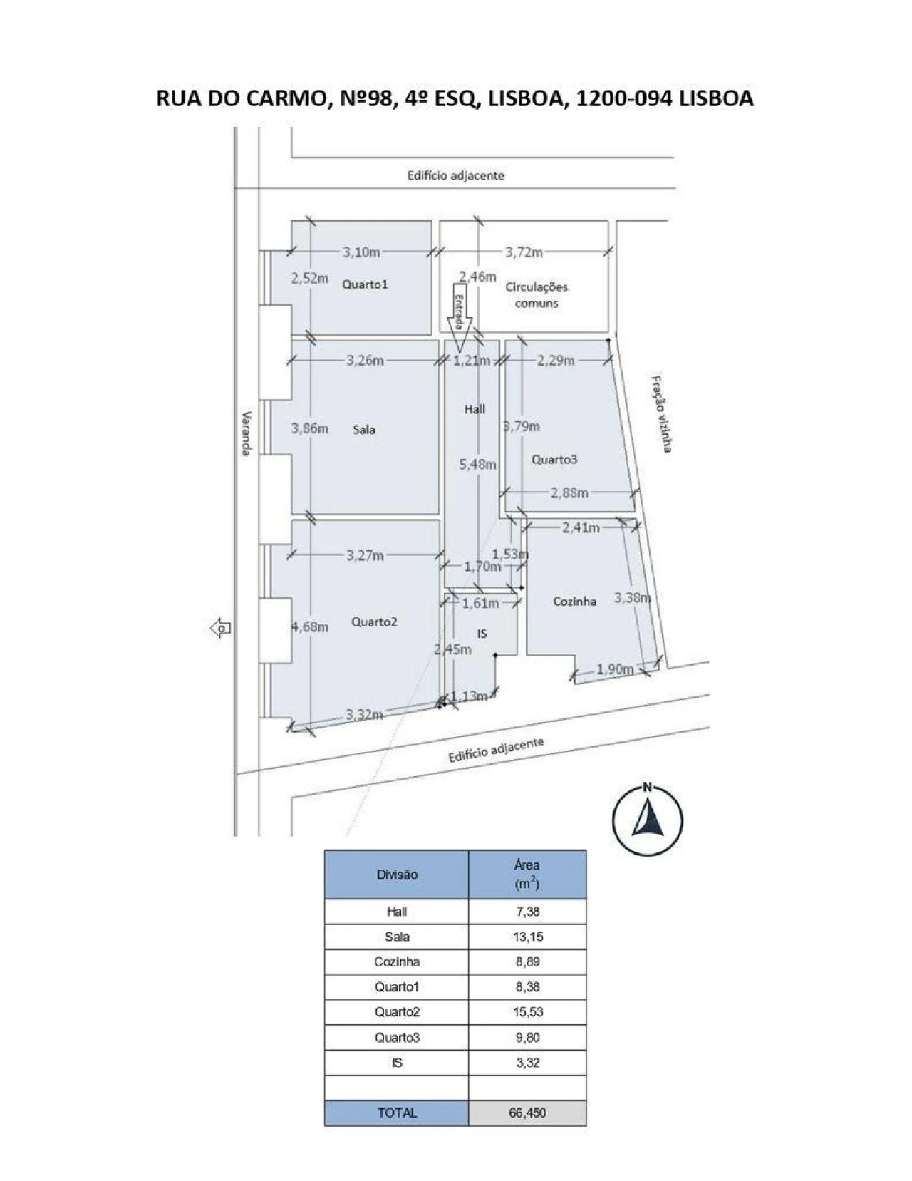 Apartamento T3 para Venda em Santa Maria Maior Foto 34