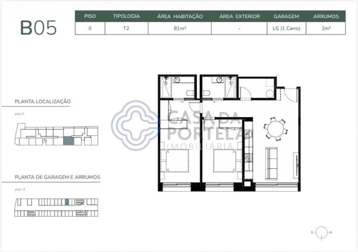 Apartamento T2 para Venda em São Felix da Marinha Foto 20