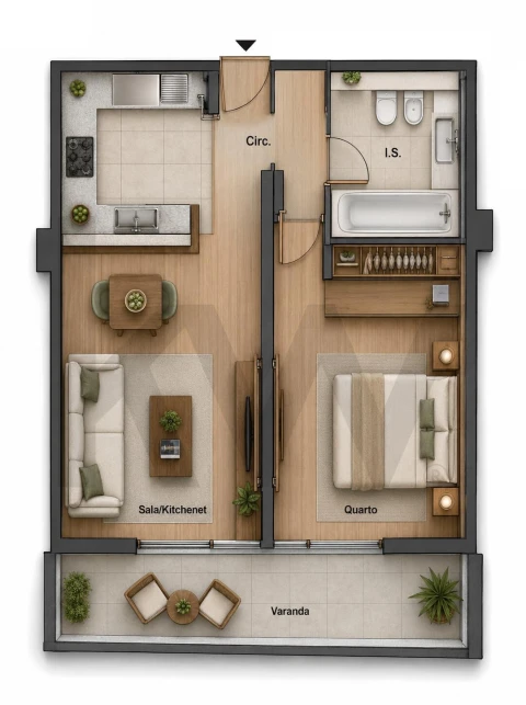 Apartamento T1 para Arrendamento em Seixal, Arrentela e Aldeia de Paio Pires