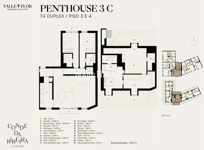 Apartamento T4 para Venda em Alcantara Planta 1