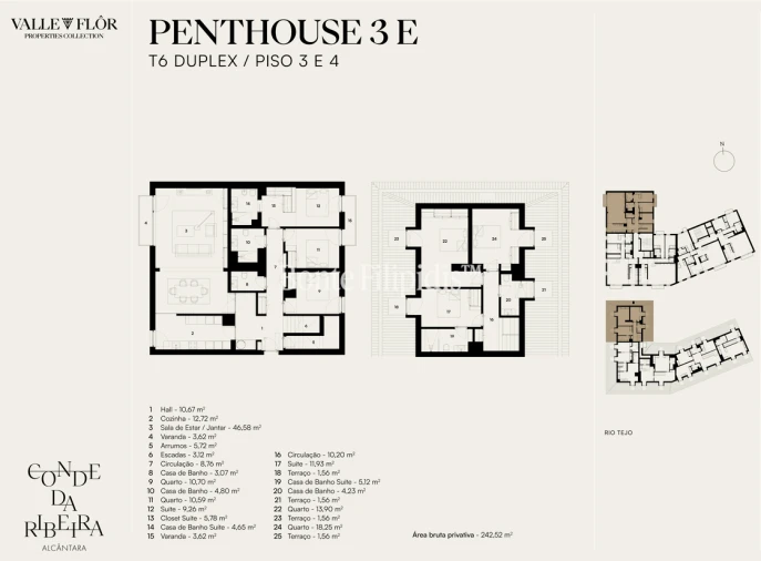 Apartamento T6 para Venda em Alcantara Planta 1