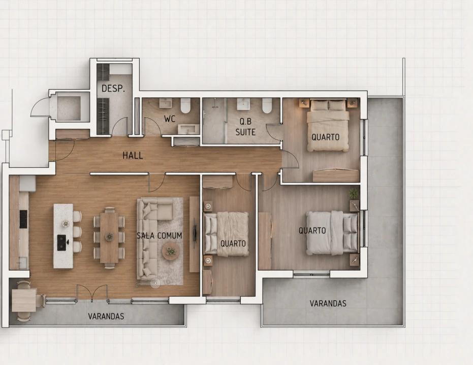 Apartamento T3 para Venda em Canidelo Foto 27