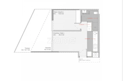 Apartamento T1 para Venda em Mafamude e Vilar do Paraíso