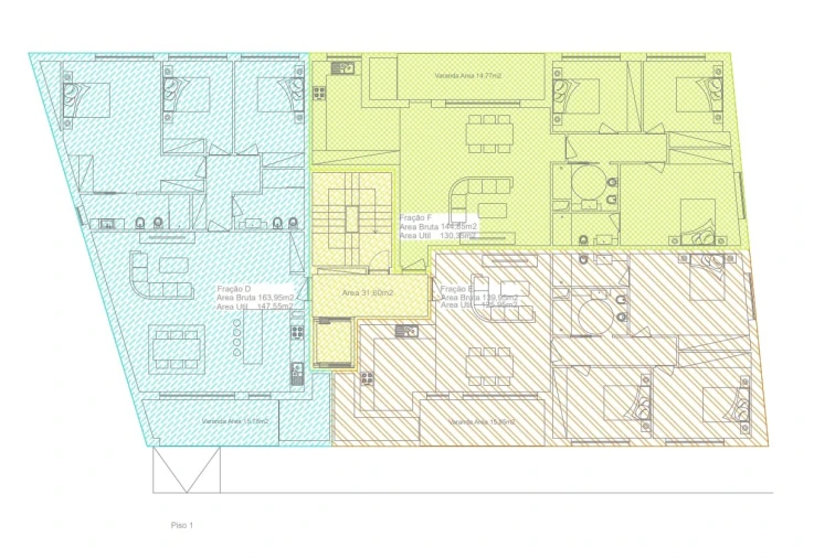 Apartamento T3 para Venda em Ferreiros e Gondizalves Planta 1