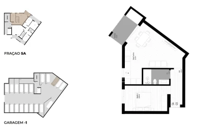 Apartamento T1 para Venda em Pedrouços