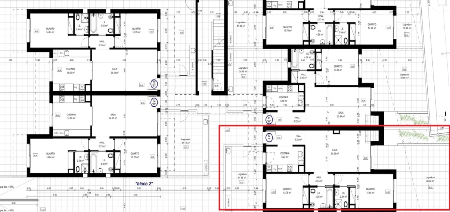 Apartamento T2 para Venda em Conceição e Cabanas de Tavira Planta 3