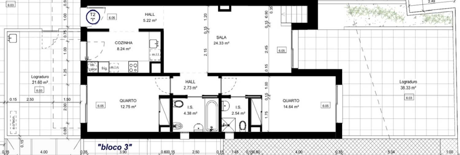 Apartamento T2 para Venda em Conceição e Cabanas de Tavira Planta 1