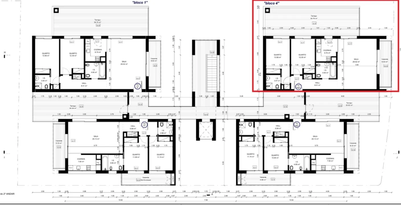 Apartamento T2 para Venda em Conceição e Cabanas de Tavira Planta 3