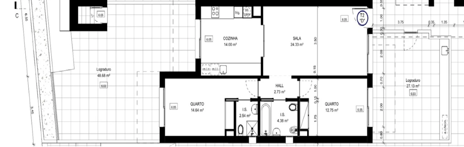 Apartamento T2 para Venda em Conceição e Cabanas de Tavira Planta 1