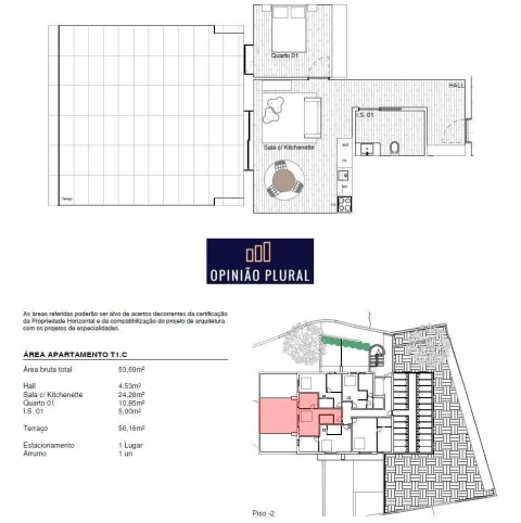 Apartamento T1 para Venda em Gondomar (São Cosme), Valbom e Jovim