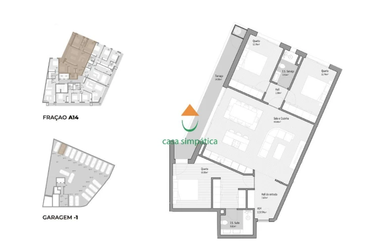 Apartamento T3 para Venda em Bougado (São Martinho e Santiago) Foto 15
