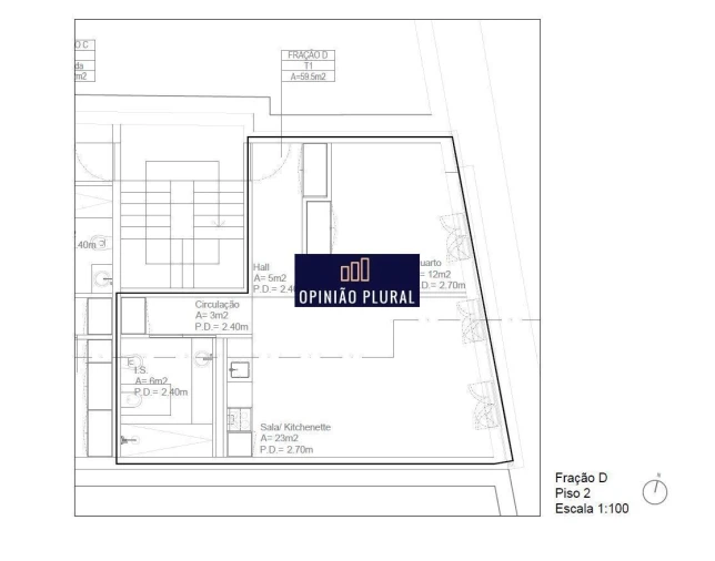 Apartamento T1 para Venda em Cedofeita, Santo Ildefonso, Sé, Miragaia, São Nicolau e Vitória Foto 25