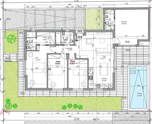Moradia T3 para Venda em Fernao Ferro Planta 1