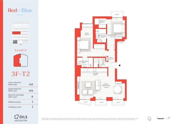 Apartamento T2 para Venda em Avenidas Novas Planta 1