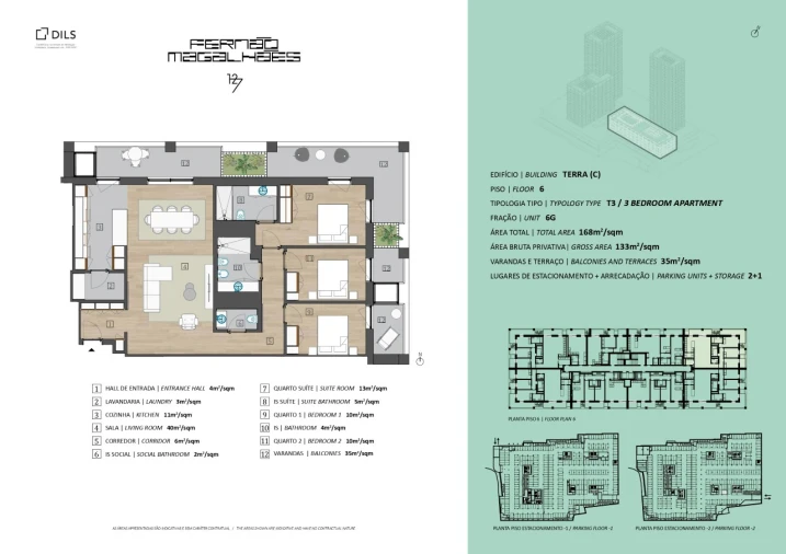 Apartamento T3 para Venda em Campanhã Planta 1