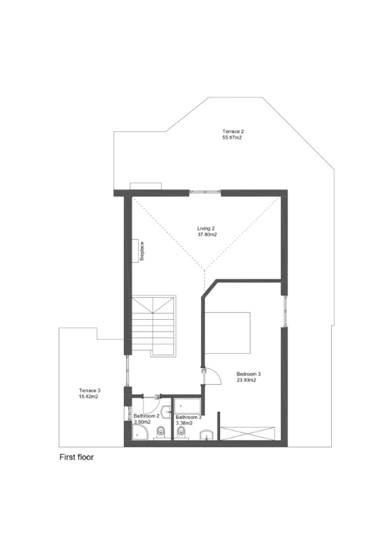 Apartamento T3 para Venda em Ericeira Planta 2