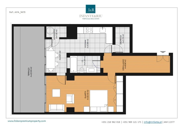 Apartamento para Venda em Arroios Planta 1