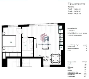 Apartamento T1 para Venda em Matosinhos e Leça da Palmeira