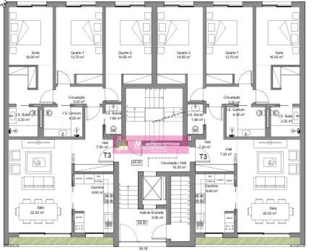Apartamento T3 para Venda em Nossa Sra de Fatima Foto 3