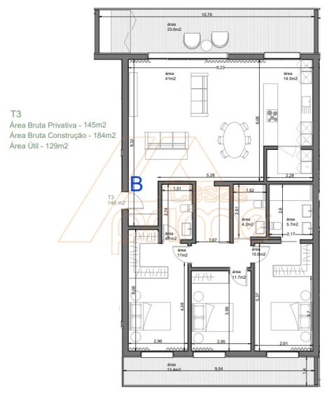 Apartamento T3 para Venda em Santa Clara e Castelo Viegas