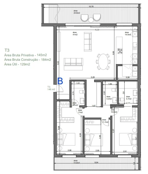 Apartamento T3 para Venda em Santa Clara e Castelo Viegas