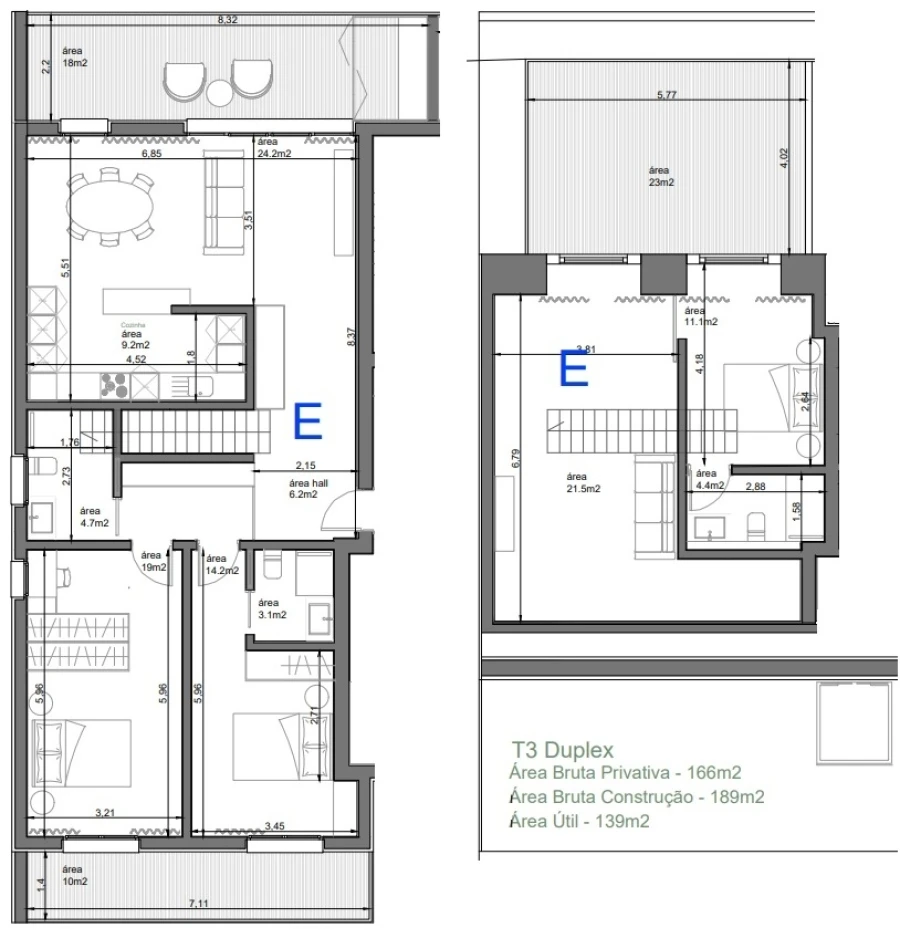 Apartamento T3 para Venda em Santa Clara e Castelo Viegas Planta 1