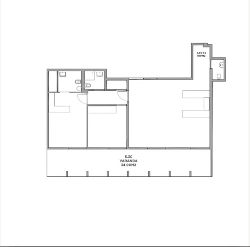 Apartamento T2 para Arrendamento em Glória e Vera Cruz Planta 1