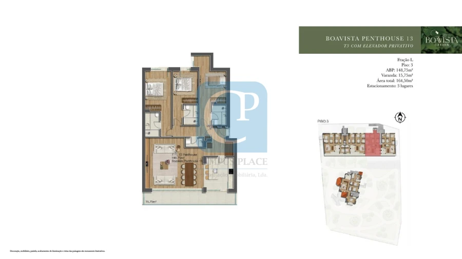 Apartamento T3 para Venda em Cedofeita, Santo Ildefonso, Sé, Miragaia, São Nicolau e Vitória Planta 1