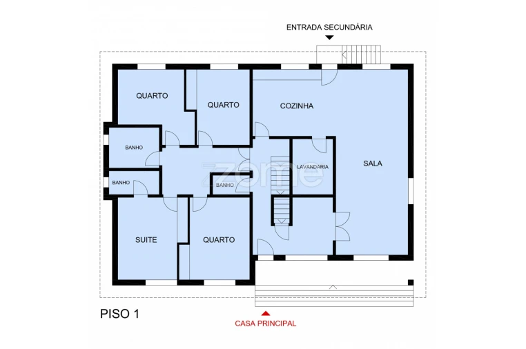 Moradia T8 para Venda em Paços de Brandão Planta 2