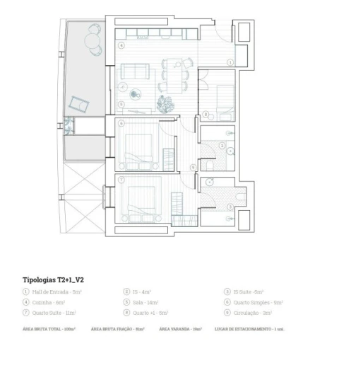 Apartamento T2 para Venda em Paranhos
