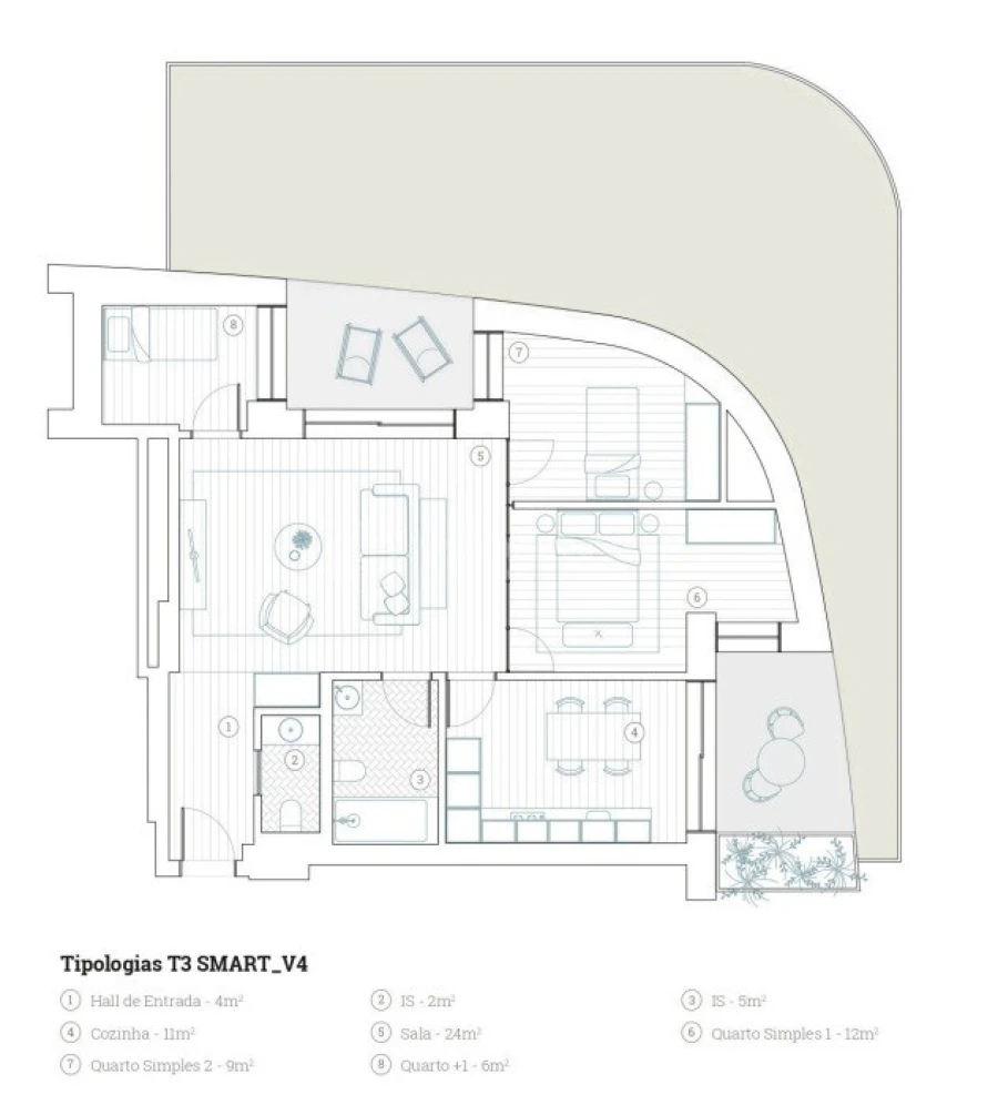 Apartamento T3 para Venda em Paranhos Foto 18