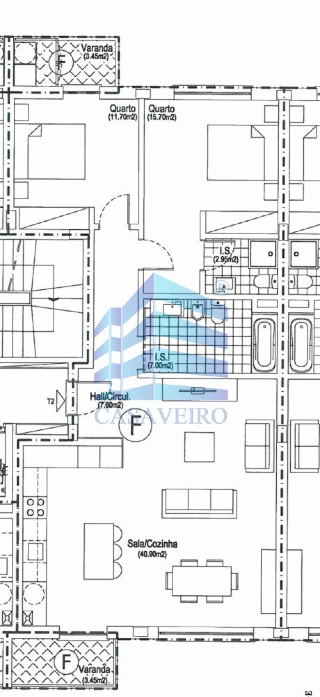 Apartamento T2 para Venda em Glória e Vera Cruz Foto 18