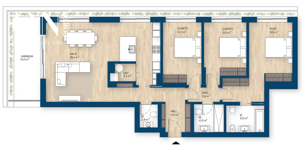 Apartamento T3 para Venda em Canidelo Foto 8
