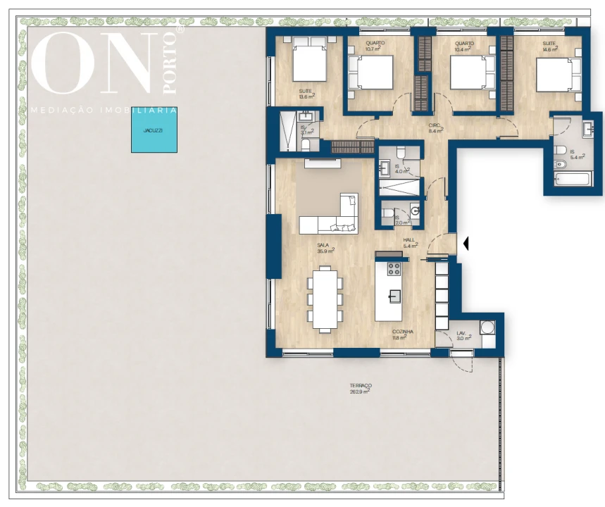 Apartamento T4 para Venda em Canidelo Foto 14