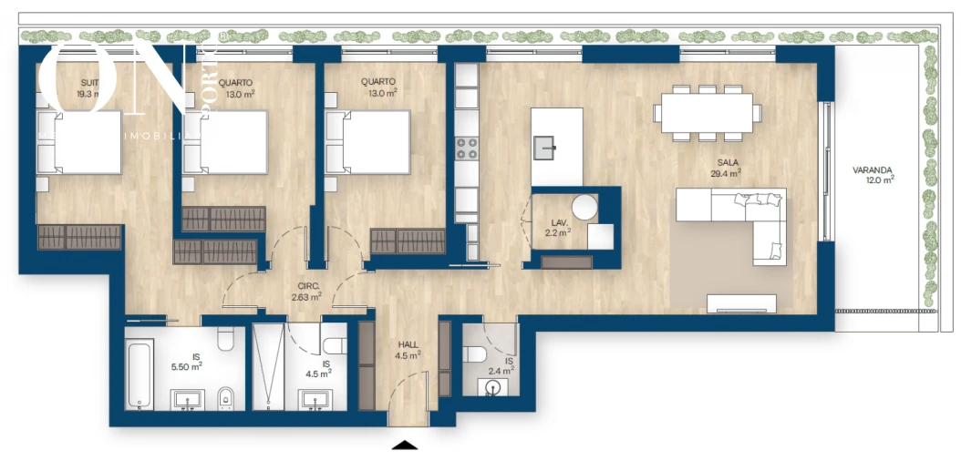 Apartamento T3 para Venda em Canidelo Foto 8