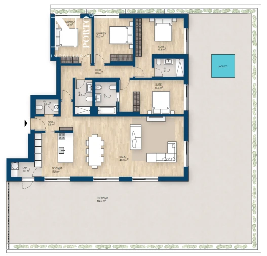 Apartamento T4 para Venda em Canidelo Foto 14